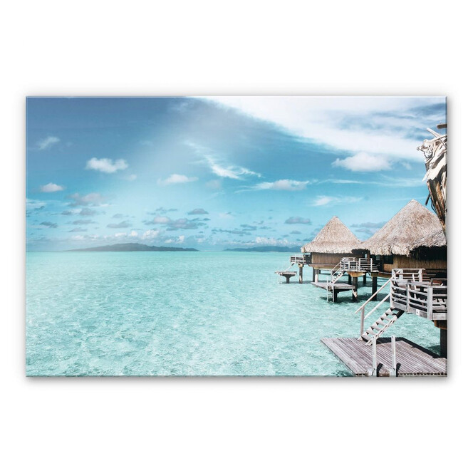 Acrylglasbild Urlaub auf den Malediven
