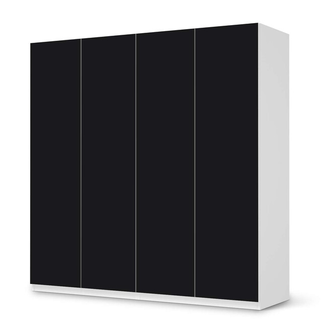 Klebefolie IKEA Pax Schrank 201cm Höhe - 4 Türen - Schwarz- Bild 1