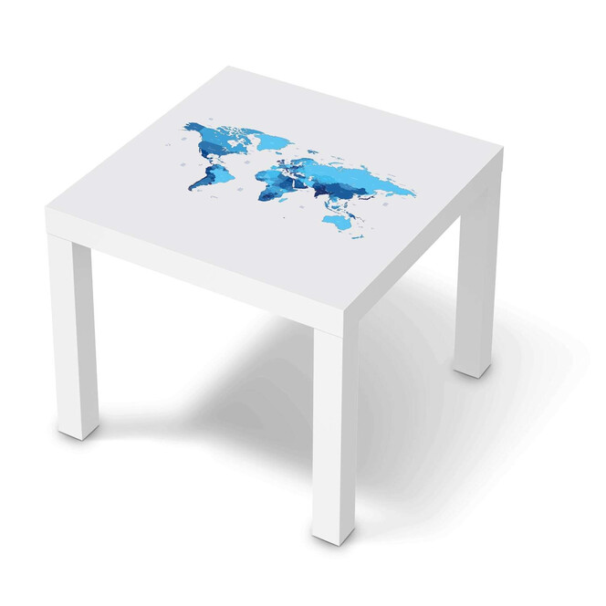 Möbelfolie IKEA Lack Tisch 55x55cm - Politische Weltkarte- Bild 1