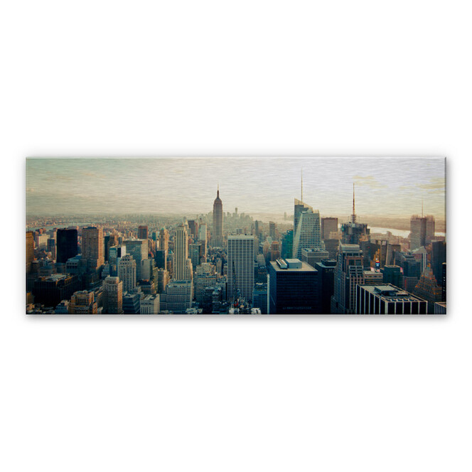 Alu-Dibond Bild Skyline von New York City - Panorama