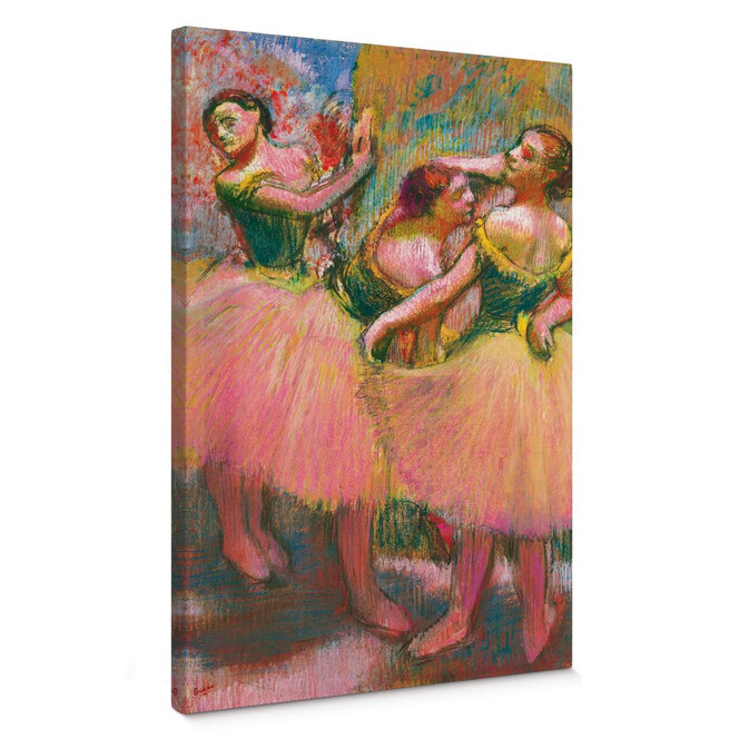 Leinwandbild Degas - Drei Tänzerinnen mit grünen Korsagen