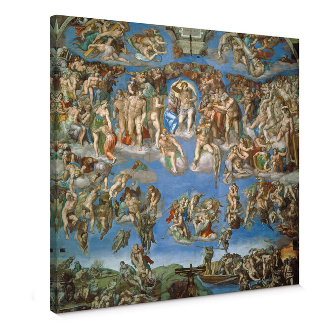 Leinwandbild Michelangelo - Das jüngste Gericht