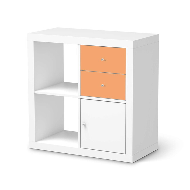 Möbelfolie IKEA Kallax Regal Schubladen - Orange Light- Bild 1