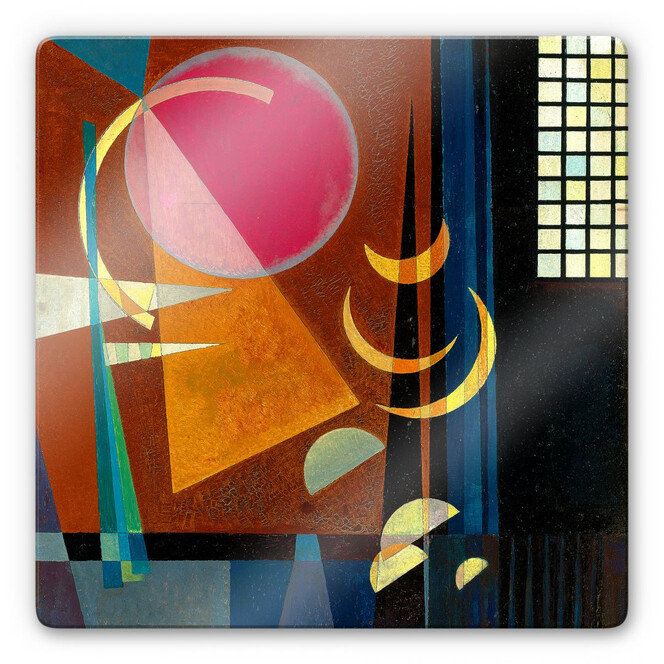 Glasbild Kandinsky - Scharf und ruhig