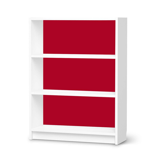 Möbelfolie IKEA Billy Regal 3 Fächer - Rot Dark- Bild 1
