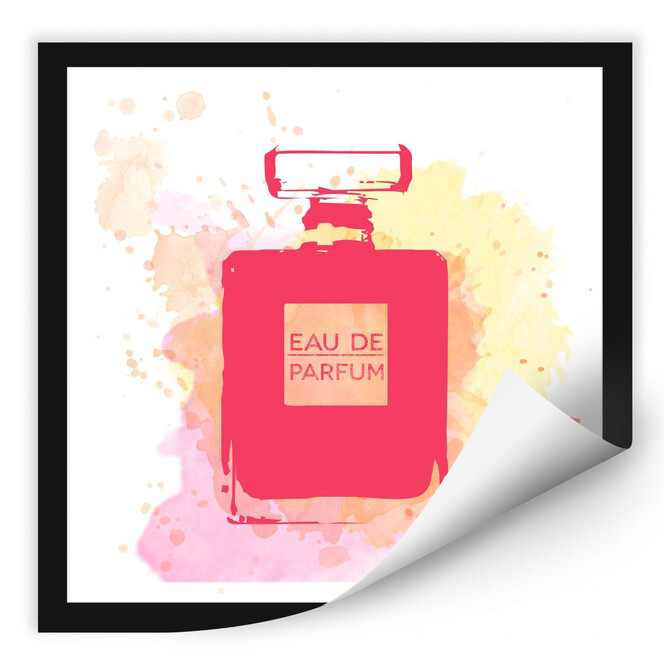 Wallprint Eau de Parfum Aquarell - Pink