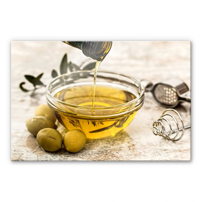 Acrylglasbild Olivenöl