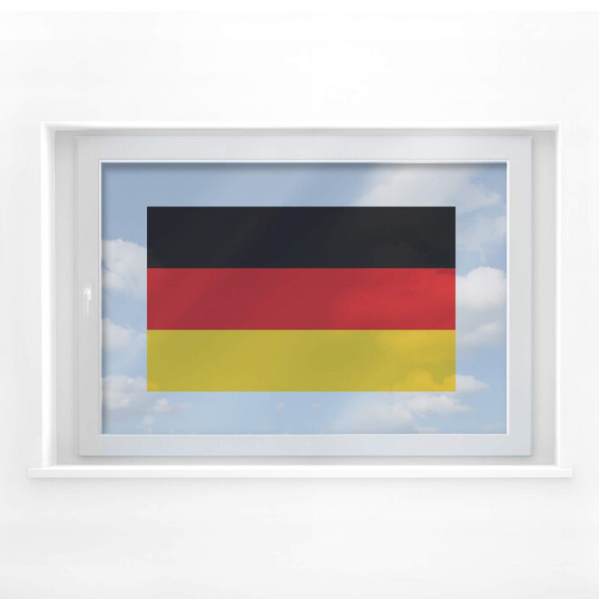 Fensterbild Deutschlandflagge
