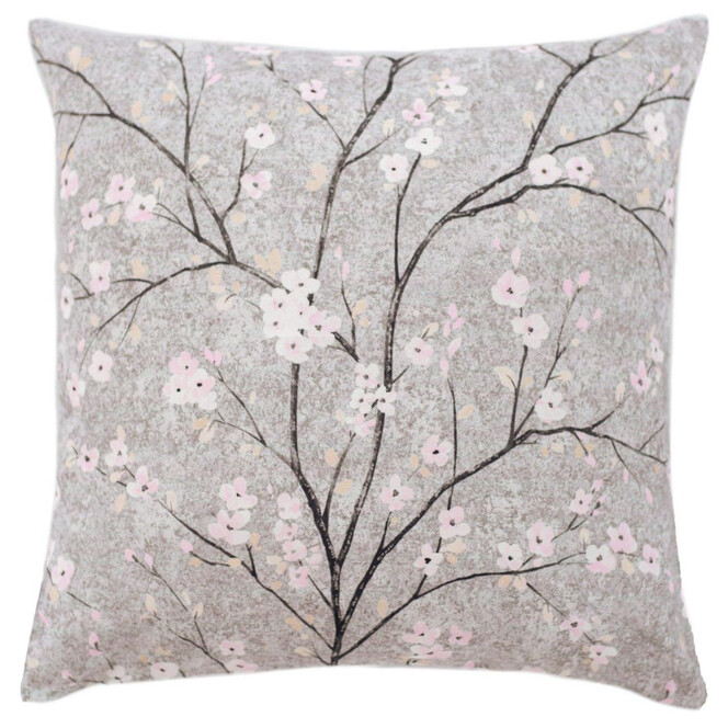 Homing Kissenbezug Kirschblüte grau - 45 x 45cm - Bild 1