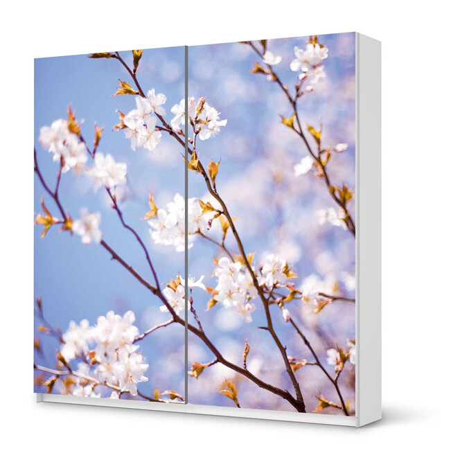 Möbel Klebefolie IKEA Pax Schrank 201cm Höhe - Schiebetür - Apple Blossoms- Bild 1