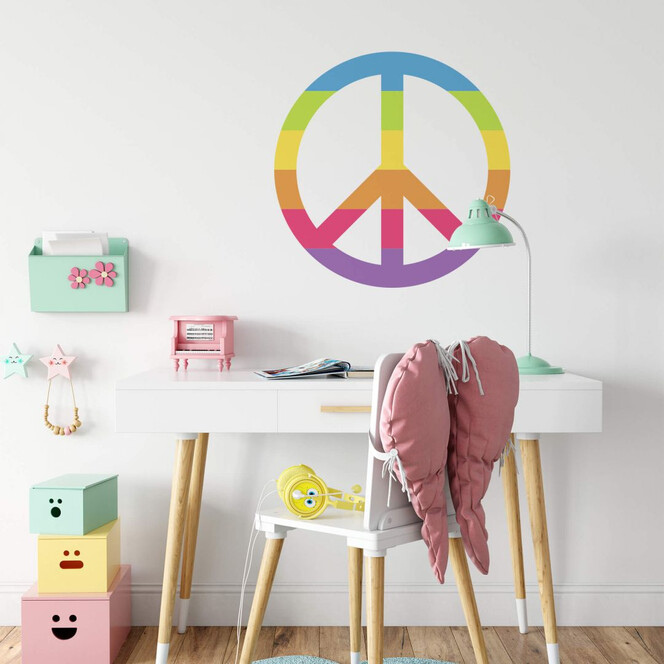 Wandtattoo Emoji Peace Zeichen