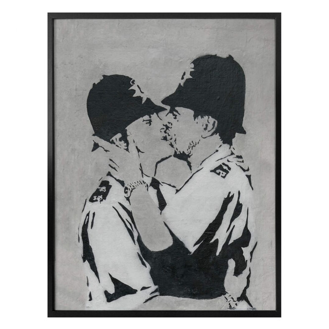 Poster Banksy - Kissing Policemen