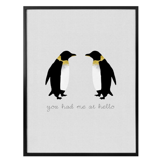 Poster Orara Studio - You had me at hello penguin