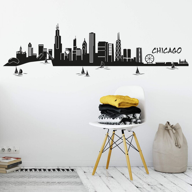 Wandtattoo Chicago Skyline