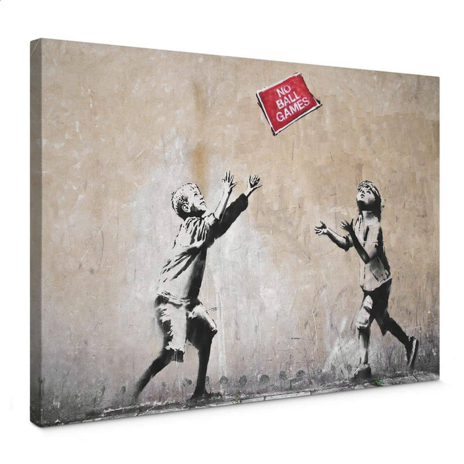 Leinwandbild Banksy - No Ball Games
