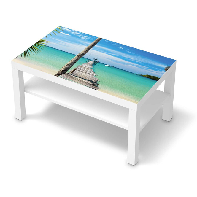 Möbelfolie IKEA Lack Tisch 90x55cm - Blue Water- Bild 1