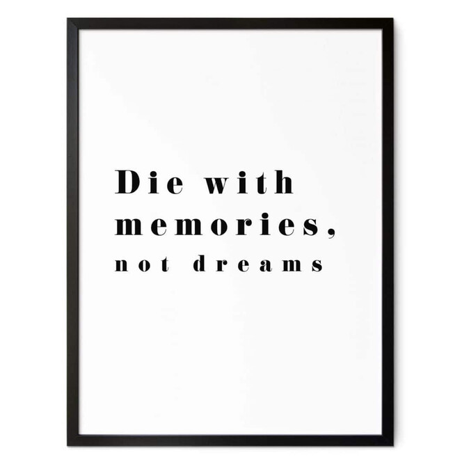 Poster 1X Studio - Die with memories