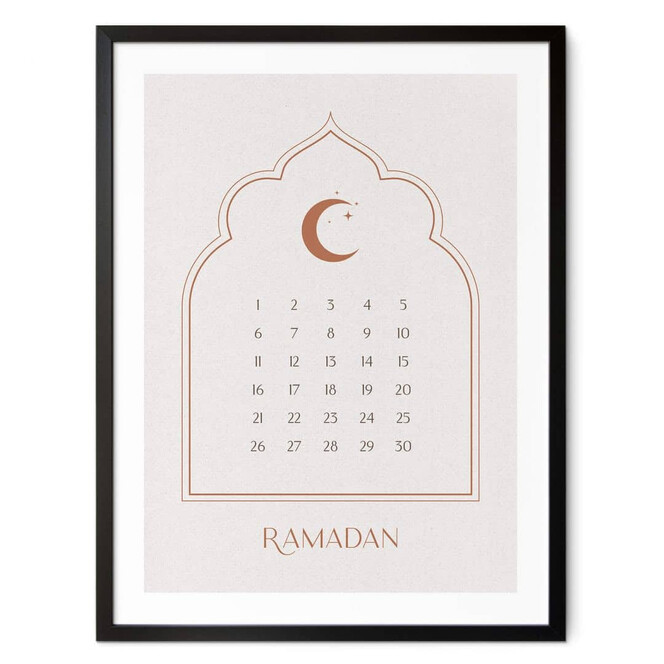 Poster Ramadan Kalender Klassisch