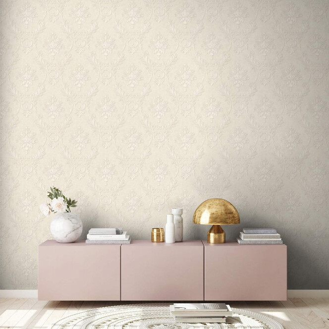 Architects Paper Tapete Luxury wallpaper creme, metallic