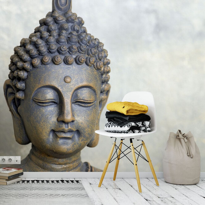 Fototapete Buddha Gesicht - 384x260cm - Bild 1