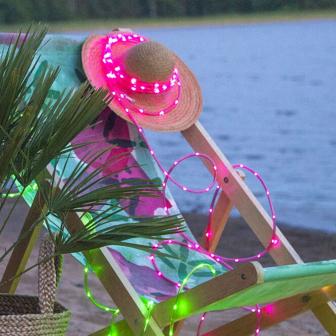 LED Mini Lichterschlauch Tuby in Pink