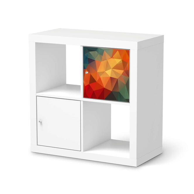 Möbelfolie IKEA Kallax Regal 1 Türe - Polygon- Bild 1