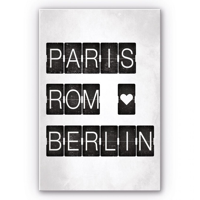 Wandbild Paris-Rom-Berlin