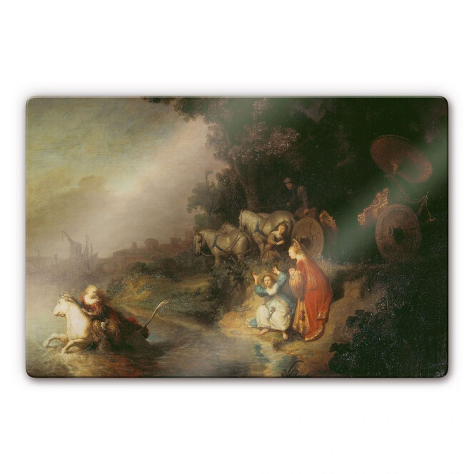 Glasbild Rembrandt - Der Raub der Europa