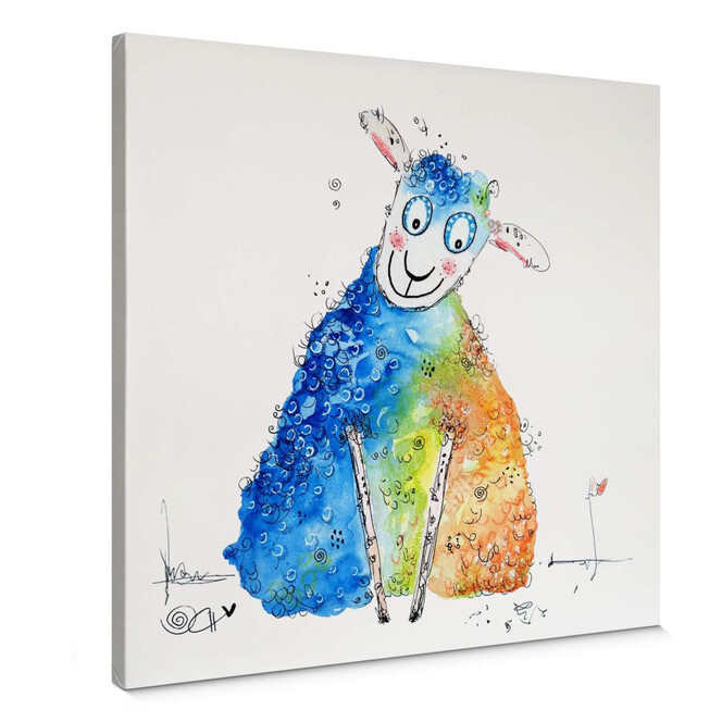 Leinwandbild Hagenmeyer - Happy Sheep