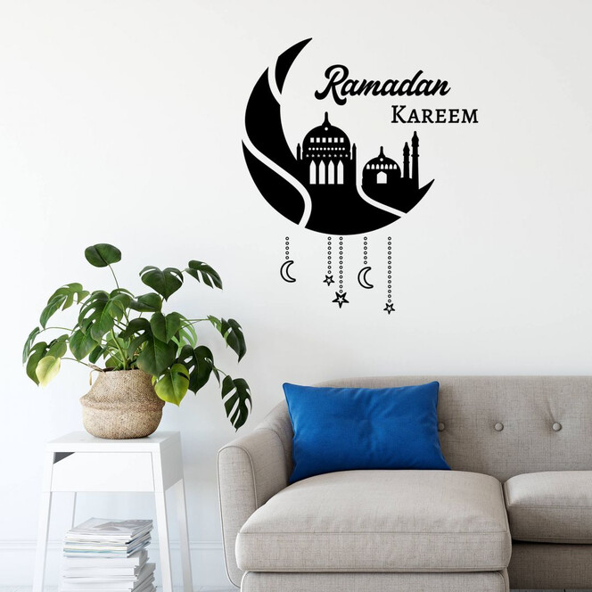 Wandtattoo Ramadan Kareem - Mondsilhouette