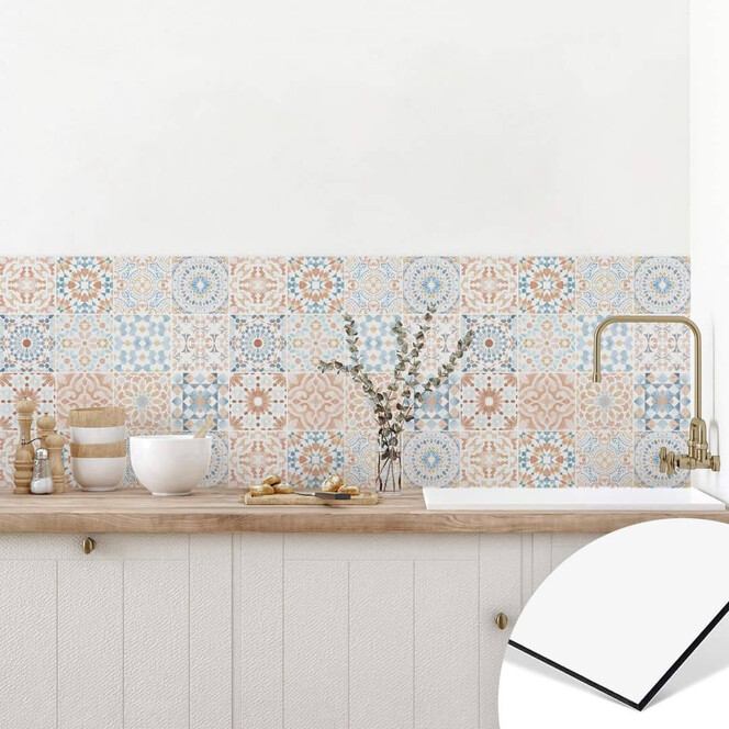 Küchenrückwand Watercolor Marokkanisches Muster