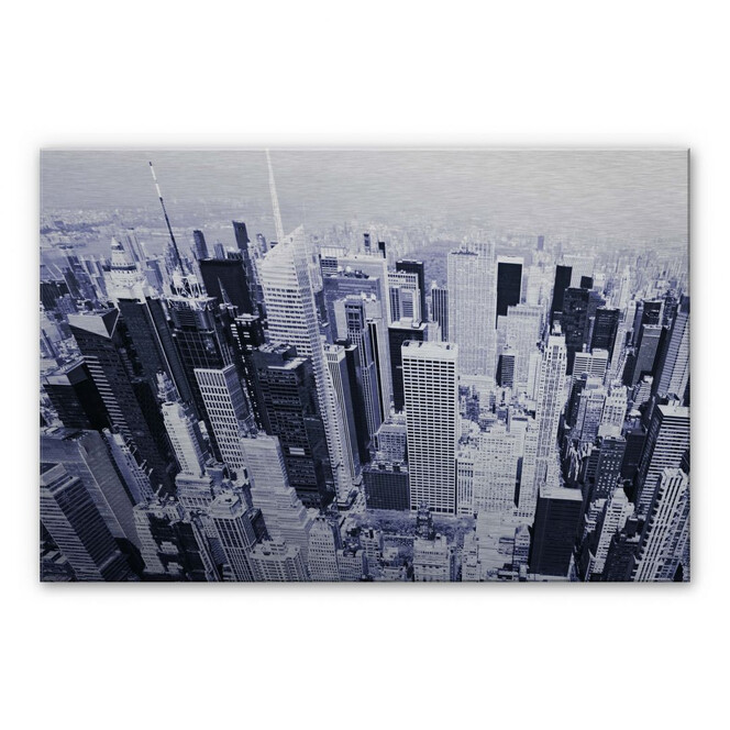 Alu-Dibond Bild Manhattan Luftbild