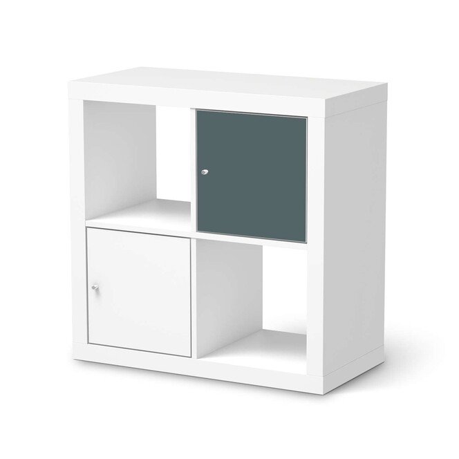 Möbelfolie IKEA Kallax Regal 1 Türe - Blaugrau Light- Bild 1