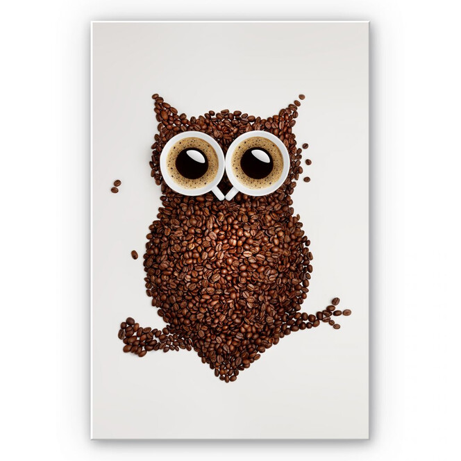 Wandbild Kaffeeeule