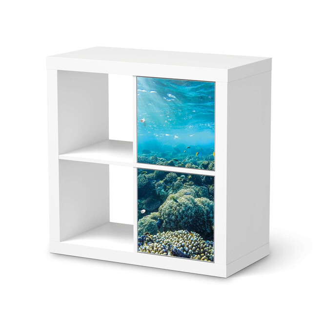 Klebefolie IKEA Expedit Regal 2 Türen (hoch) - Underwater World- Bild 1