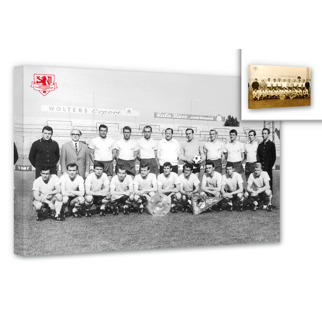 Leinwandbild Eintracht Braunschweig Meistermannschaft 1967