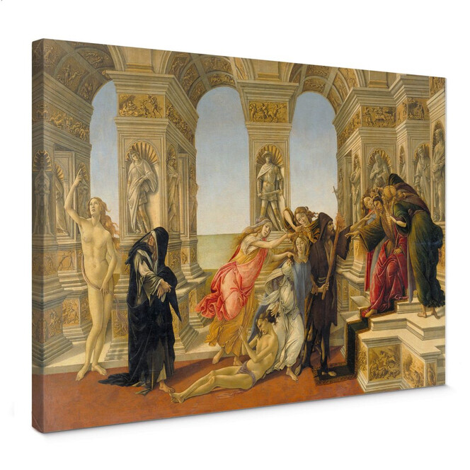 Leinwandbild Botticelli - Die Verleumdung des Apelles