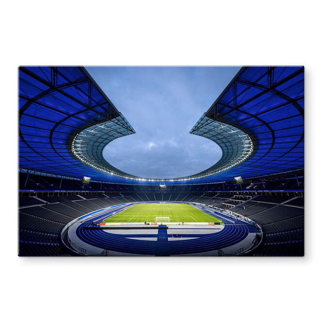 Glasbild Hertha BSC Blaues Olympiastadion