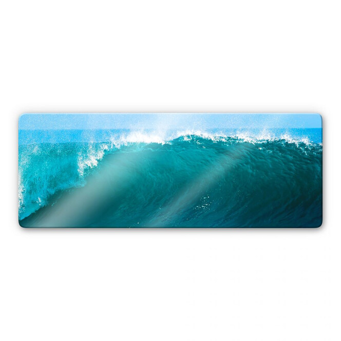 Glasbild Perfect Wave - Panorama