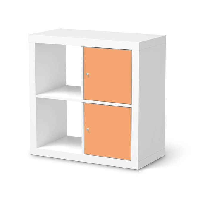 Klebefolie IKEA Expedit Regal 2 Türen (hoch) - Orange Light- Bild 1