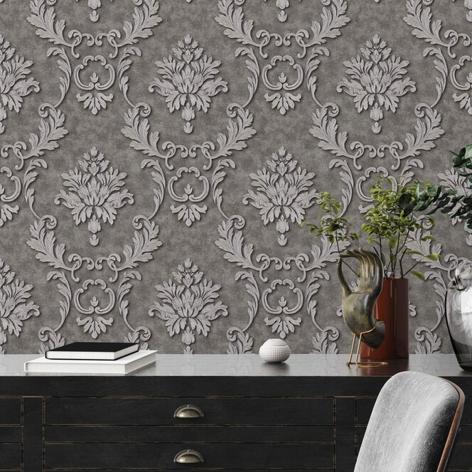 Architects Paper Tapete Luxury wallpaper grau, metallic