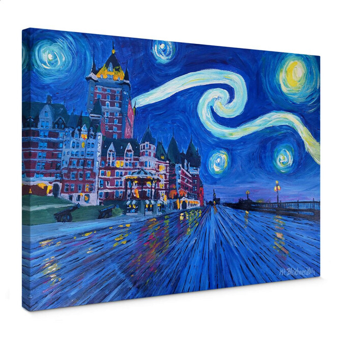 Leinwandbild Bleichner - Starry Night in Quebec