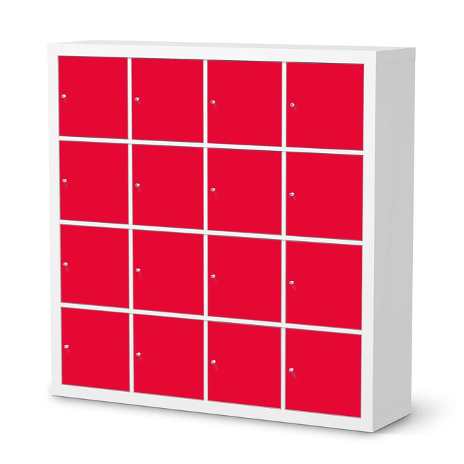 Möbelfolie IKEA Expedit Regal 16 Türen - Rot Light- Bild 1