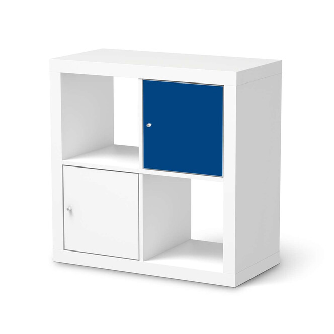 Möbelfolie IKEA Kallax Regal 1 Türe - Blau Dark- Bild 1
