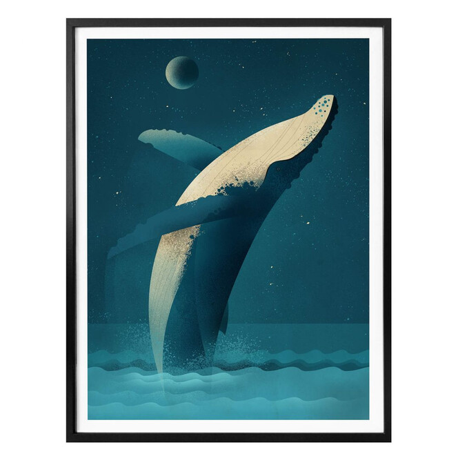 Poster Braun - Humpback Whale