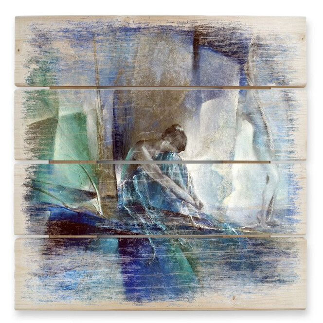 Holzbild Schmucker - Im blauen Raum