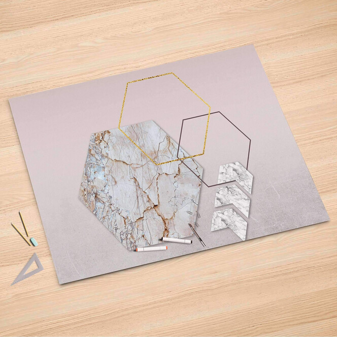 Folienbogen (150x100cm) - Hexagon- Bild 1