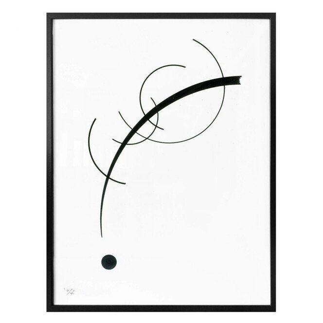Poster Kandinsky - Kurve zum Punkt