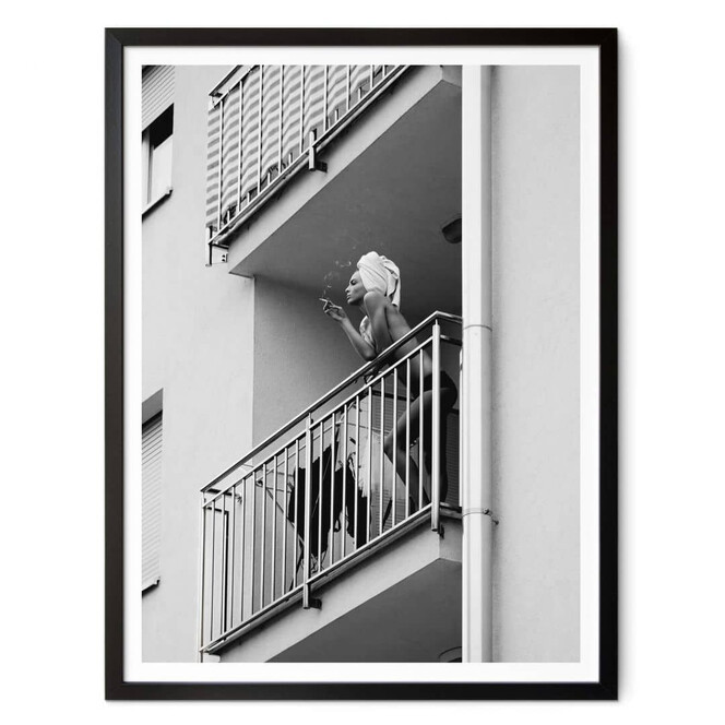 Poster Kijurko - Auf dem Balkon