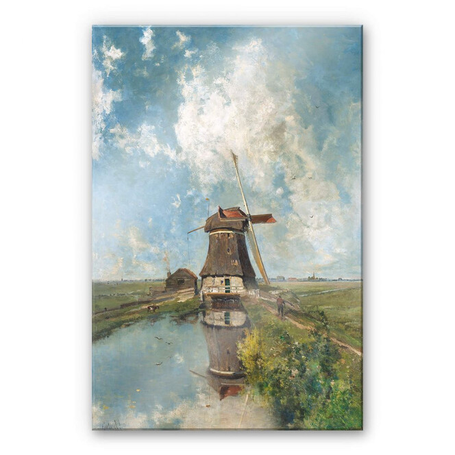 Acrylglasbild Gabriël - Windmühle in einem Polder